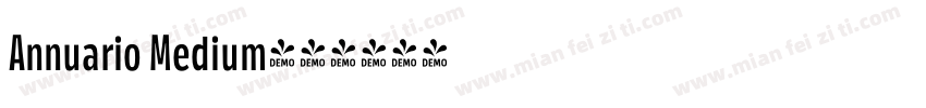 Annuario Medium字体转换
